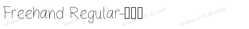 Freehand Regular字体转换